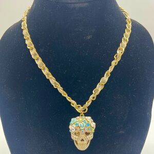 Betsy Johnson vintage skull necklace